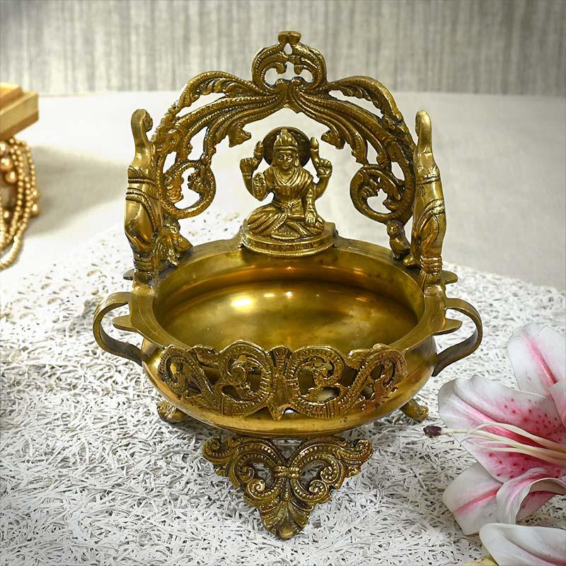 Antique Laxmi Brass Urli