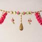 Decorative Flower and Pearls Toran
