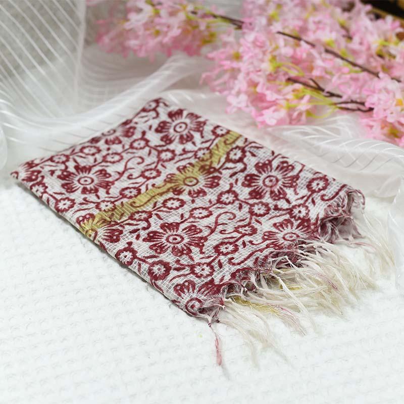 Beautiful Floral Pattern Kota Check Dupatta