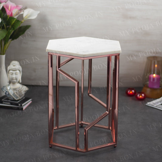 Marble Top Side Table