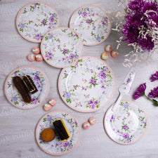 Garden Floral Dessert Plates (Set Of 8)