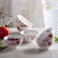 Floral Serving Bowls Set of 6