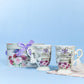 Violet Cage Theme Vintage Tea Cups (Set of 2)