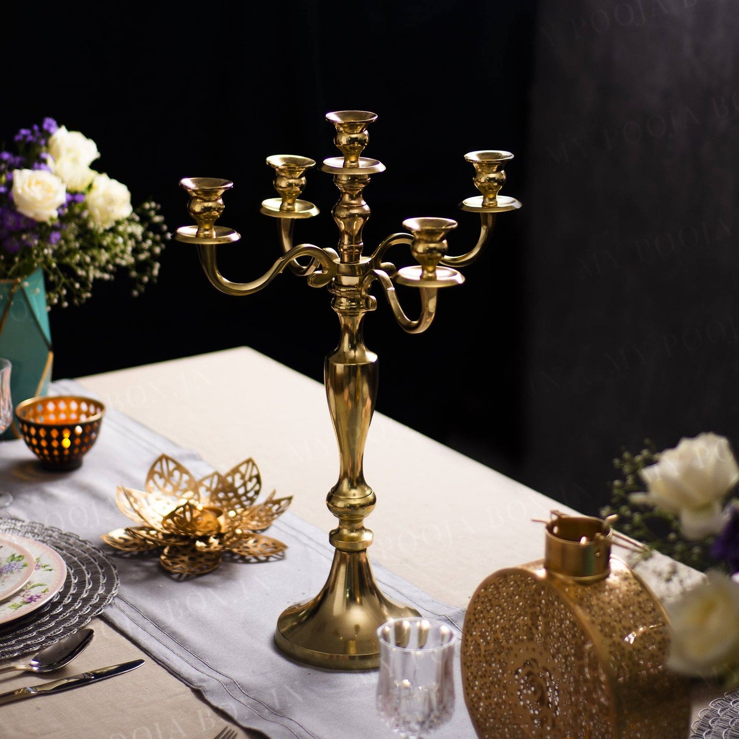 Taha Royal Table Top Candle Stand