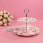Flora 2 Tier Dessert Platter