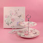 Flora 2 Tier Dessert Platter