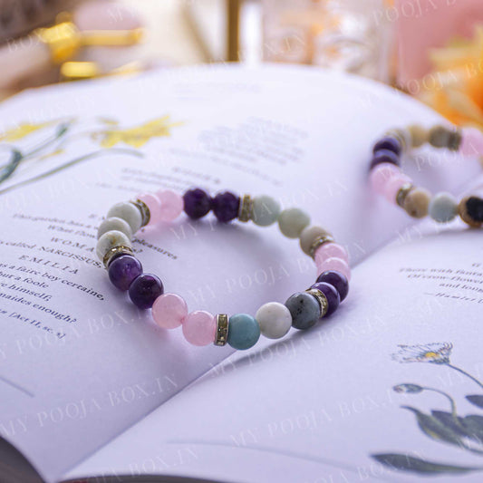 Reduce Stress Natural Crystal Healing Bracelet