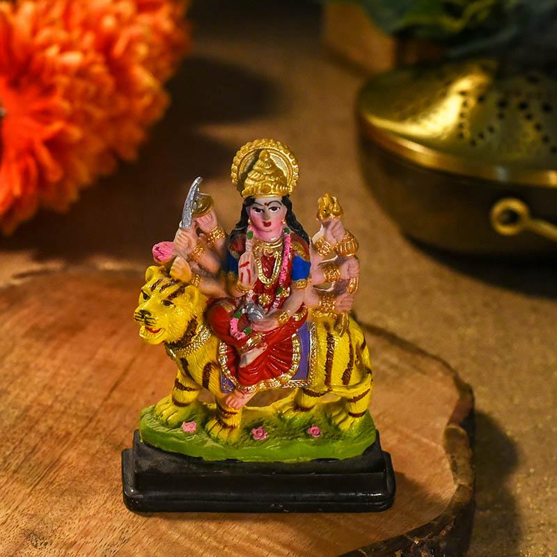 Decorative Colourful Goddess Maa Durga Idol