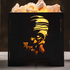 Guru Nanak Ji Himalayan Salt Lamp Basket