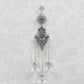 Evil Eye with Hamsa Hand Protection Crystal Hanging