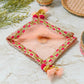 Beautiful Peach Thali Cover