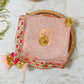 Beautiful Peach Thali Cover