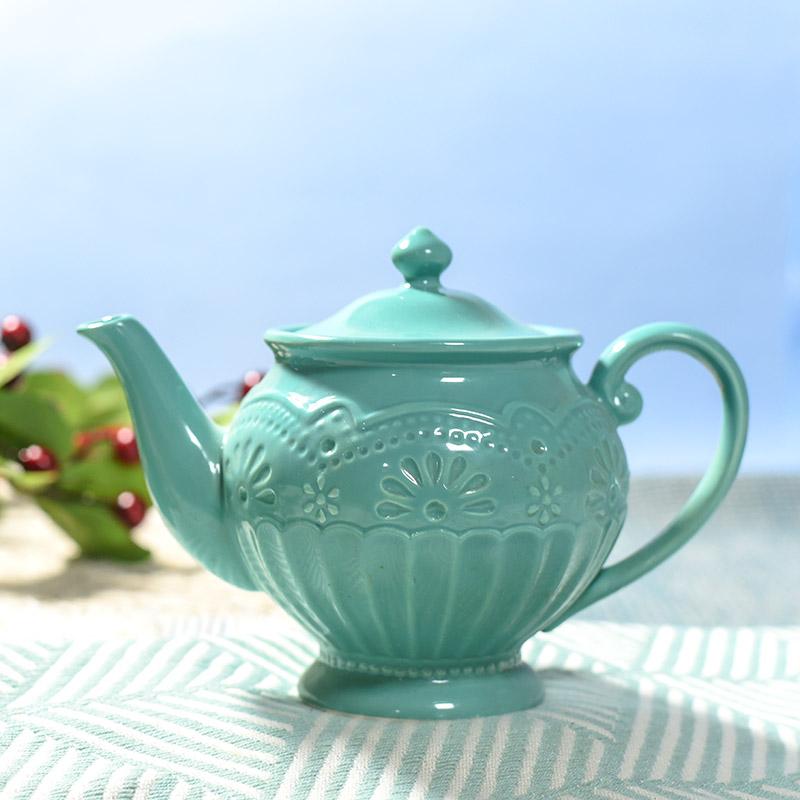 Turquoise Vintage Tea Pot