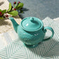 Turquoise Vintage Tea Pot