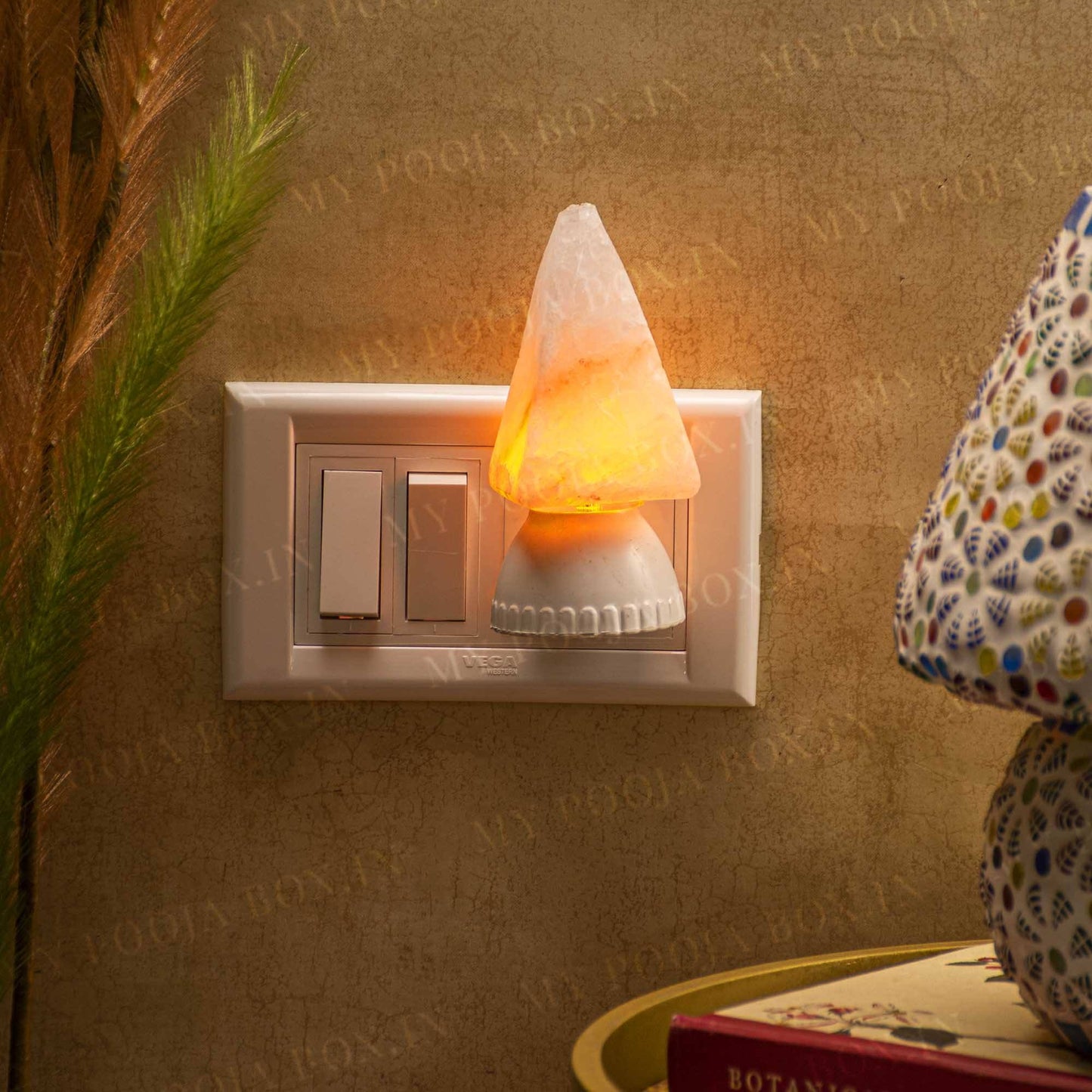 Pyramid Plug-In Himalayan Salt Lamp