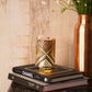 Exquisite Golden Miniature Himalayan Salt Lamp