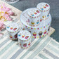 Flora Round Tin Case Set of 5