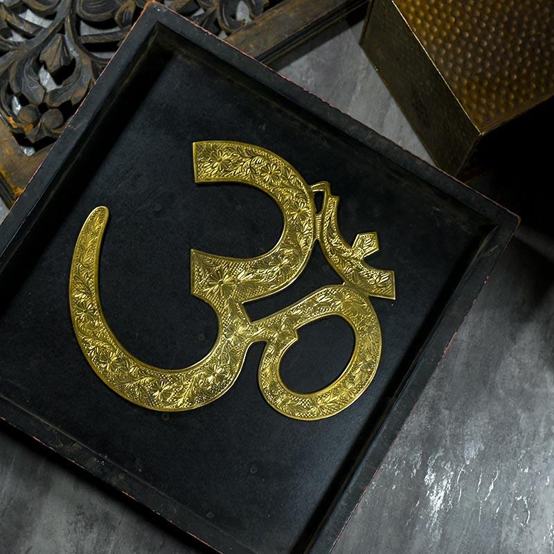 Antique OM Brass Wall Hanging