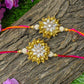 Gorgeous Handcrafted Gota Patti Rakhi (Set of 2)