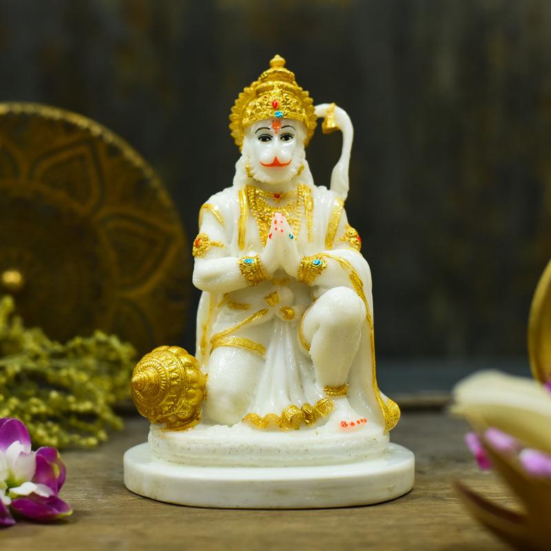 Praying Lord Hanuman Showpiece