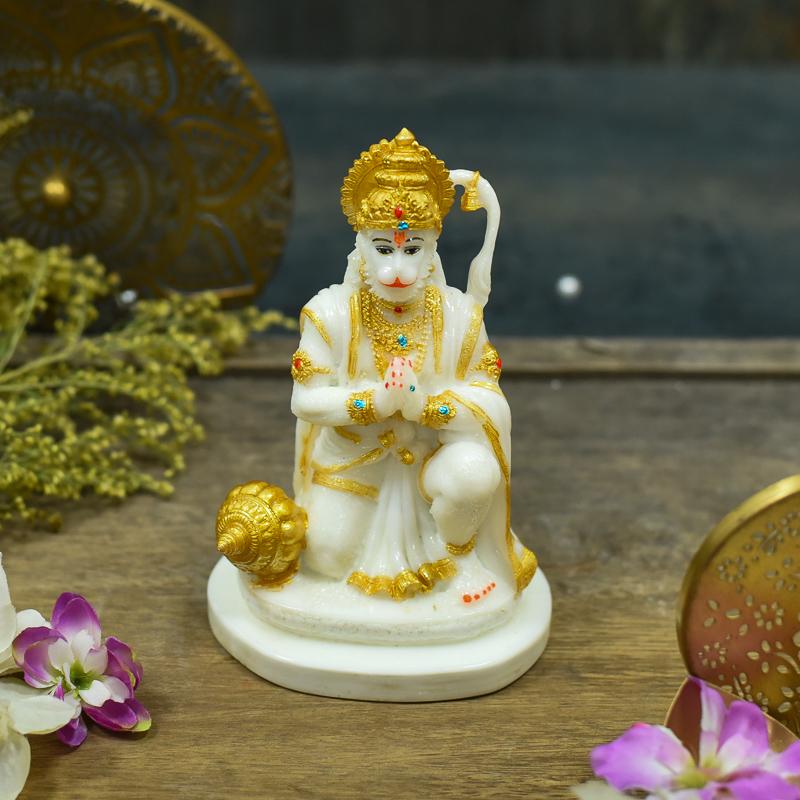 Praying Lord Hanuman Showpiece