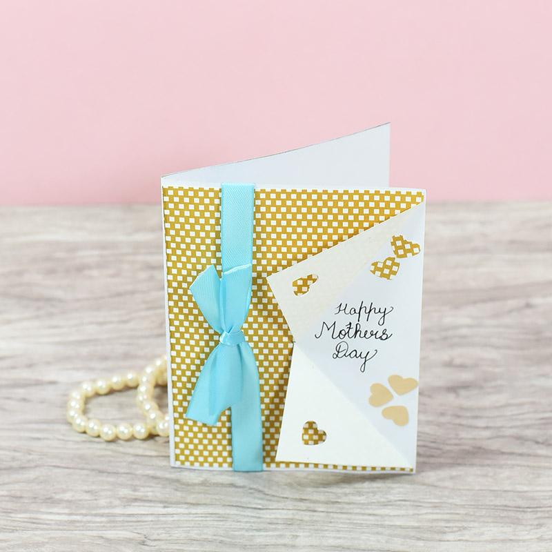 Mother's Day Turquoise Ribbon Greeting card