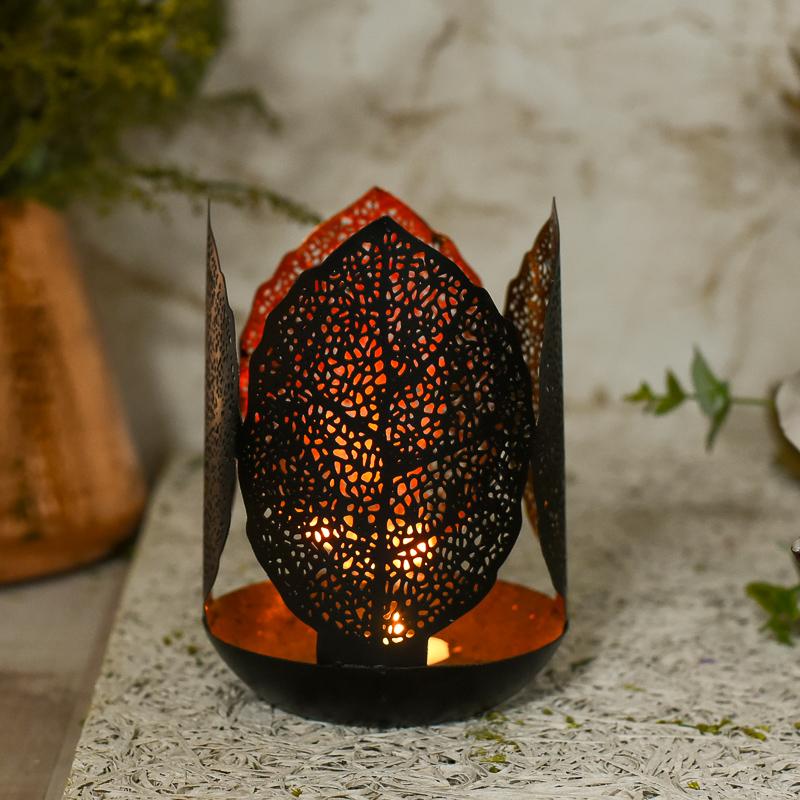 Anitquity Leaf T-light Holder