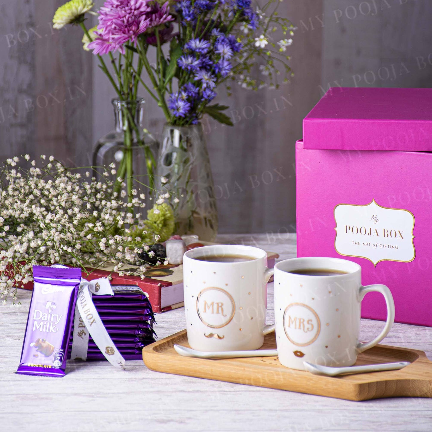 Mr. & Mrs. Love Gift Box with Chocolates