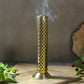 Handmade Brass Agarbatti Incense Holder with Wavy Latticework