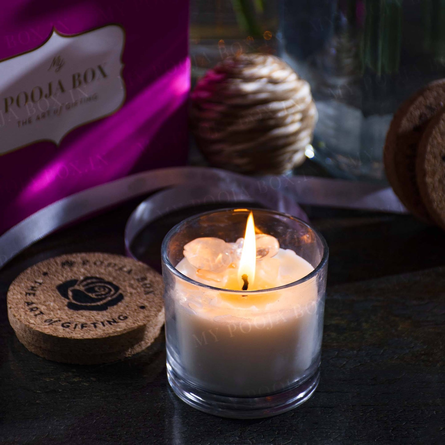 Pure Clarity - Clear Quartz Crystal Energy Candle