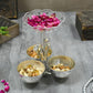 Exquisite Swarovski Silver Plated  Dry Fruit Platter