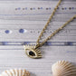 Black Enamel Evil Eye Pendant Necklace for Protection