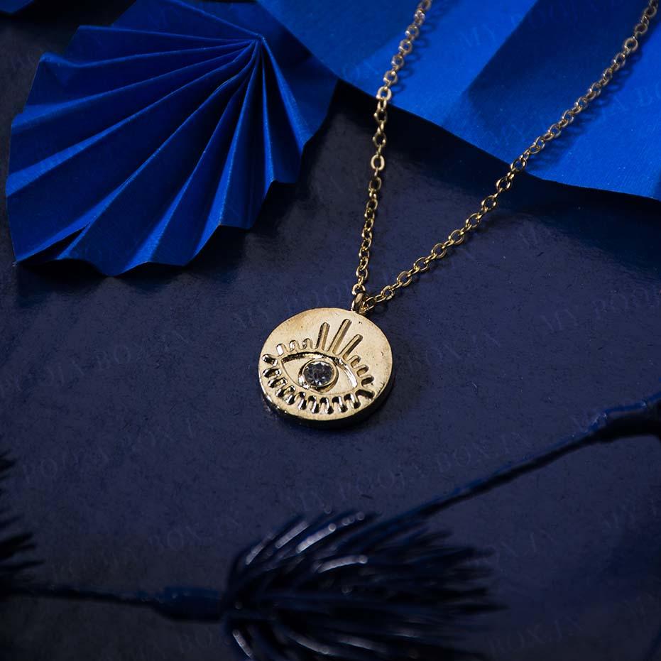 Evil Eye Pendant Necklace for Good Luck Charm
