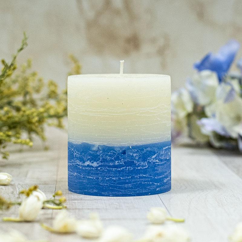 Dual Shade Pillar Candle