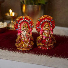 4.5INCH Eco-Friendly Laxmi Ganesh Idol