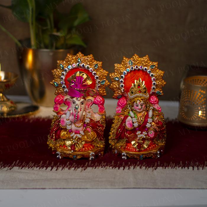 6INCH Eco-Friendly Laxmi Ganesha Idol