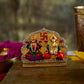 Diamond-Studded Laxmi Ganesh Murti with Swastik