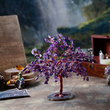 Amethyst Crystal Feng Shui Tree for Career