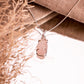 Sterling Silver Rose Quartz Crystal Pendant