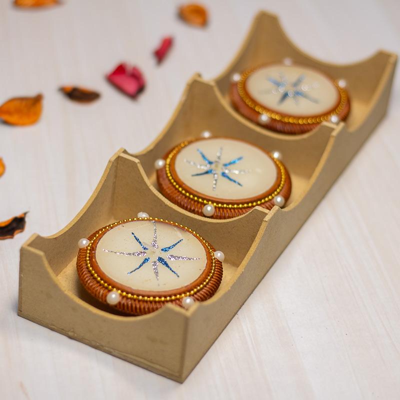 Diya Shaped Candles
