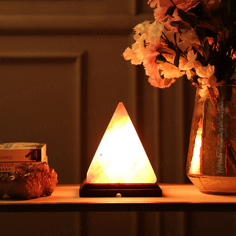 Himalayan Pink Salt Pyramid Glow Lamp