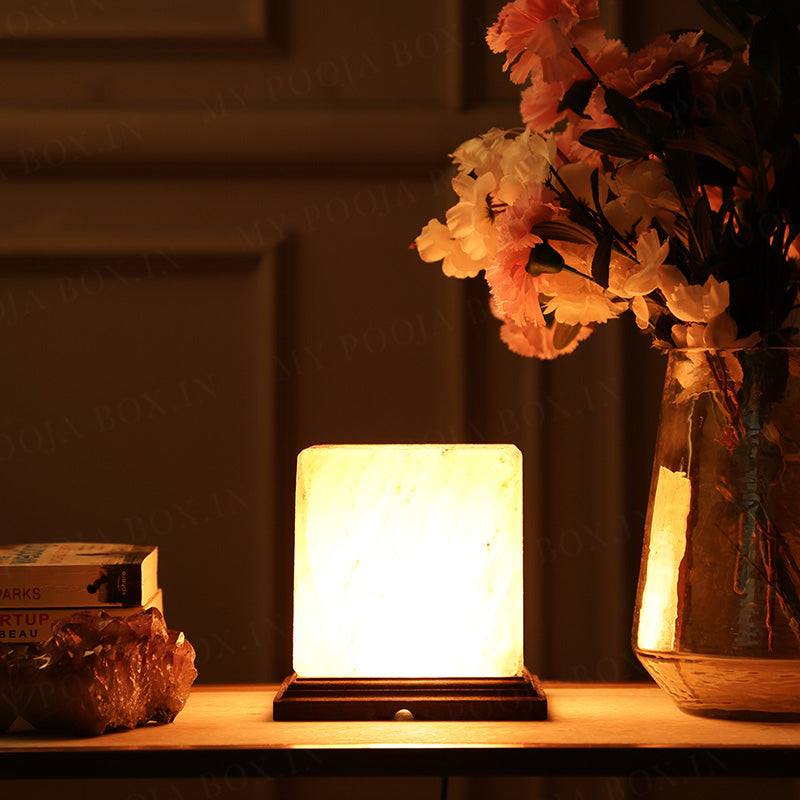 Himalayan Pink Salt Cube Glow Lamp