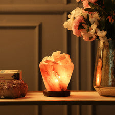 Himalayan Pink Salt Square Firebowl Glow Lamp