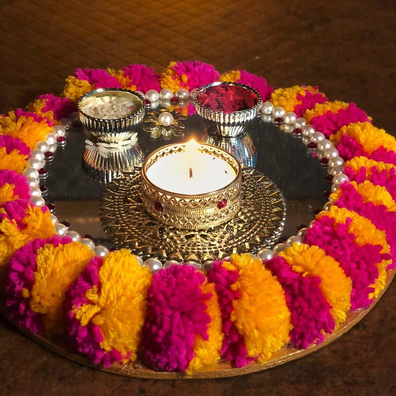 Pom-Pom Pooja Thali