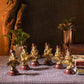 Brass Set of Six Musical Ganesha Idols