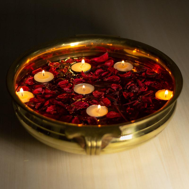 Handcrafted Brass Plain Urli
