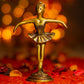 Antique Brass Dancing Girls (Set of 4)