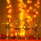Antique Brass Dancing Girls (Set of 4)