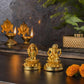Laxmi Ganesh Idol on Lotus Base