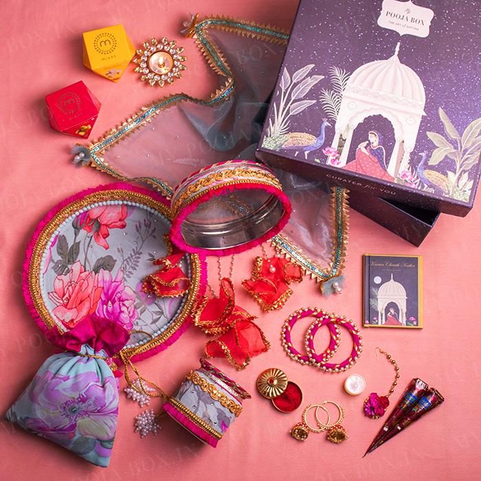 Blossoming Begonia Gift Box for Karwa Chauth